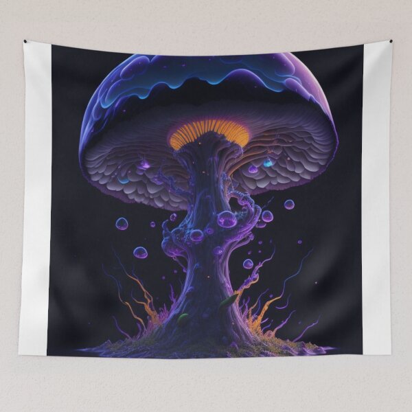 Item preview, Glowing Mushroom #92 Part of the Glowing Mushroom Collection designed and sold by Psychedelic Psychos.