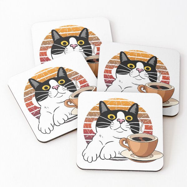 Item preview, Cat Drinks Coffee designed and sold by hamriexport.