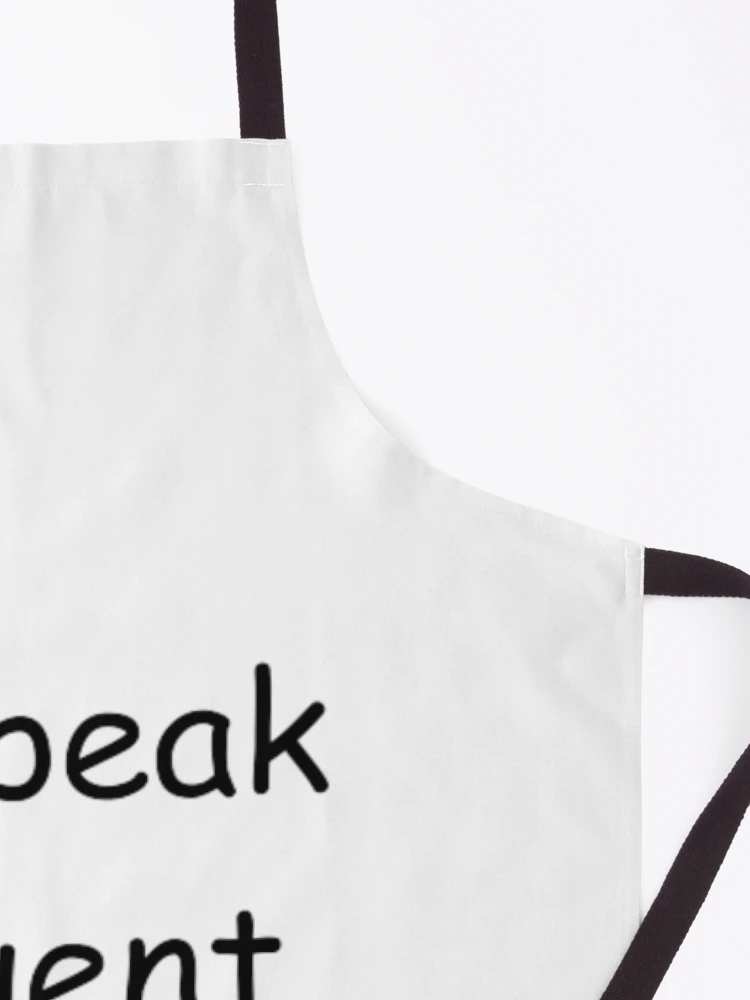 Thumbnail 3 of 6, Apron, I speak fluent JavaScript - programmer - developer  designed and sold by TeePassion.