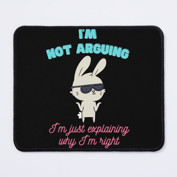 Item preview, Cool bunny with glasses saying an arrogant phrase: ‘I’m right designed and sold by Compac.