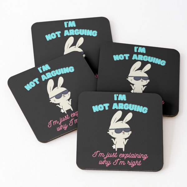 Item preview, Cool bunny with glasses saying an arrogant phrase: ‘I’m right designed and sold by Compac.