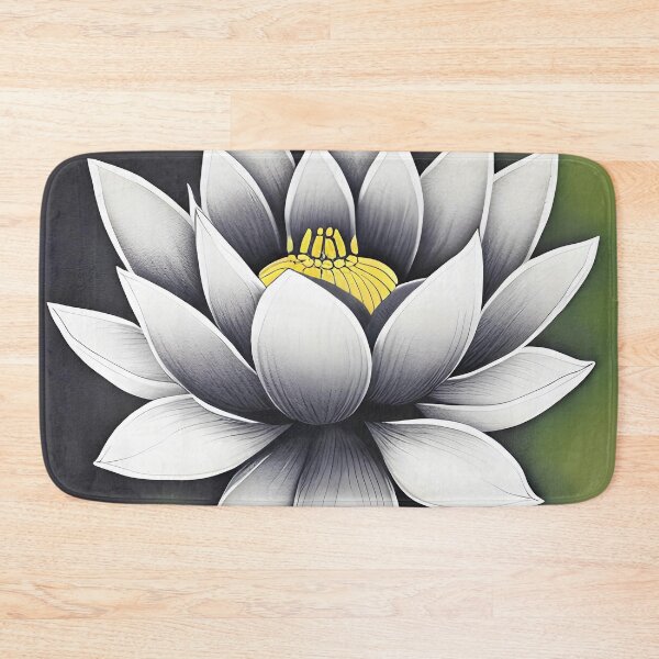 Item preview, Lotus Black white Green designed and sold by christineiris.