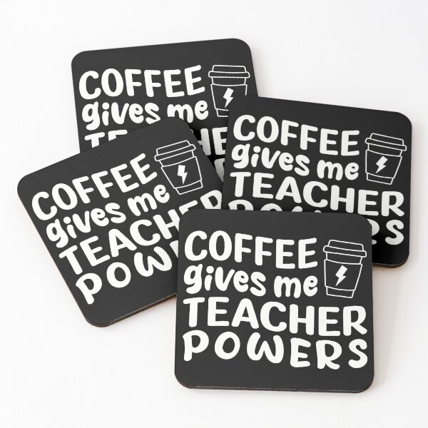 Item preview, Coffe gives me teacher powers designed and sold by TotalDesine.