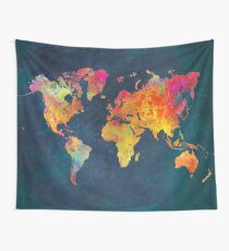 World Map Tapestry