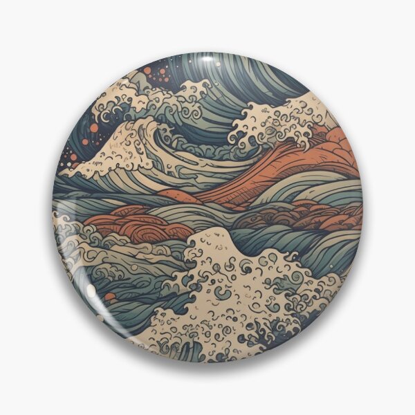 Item preview, Japanese Style Seamless Waves Pattern designed and sold by Kevin Lehtla.