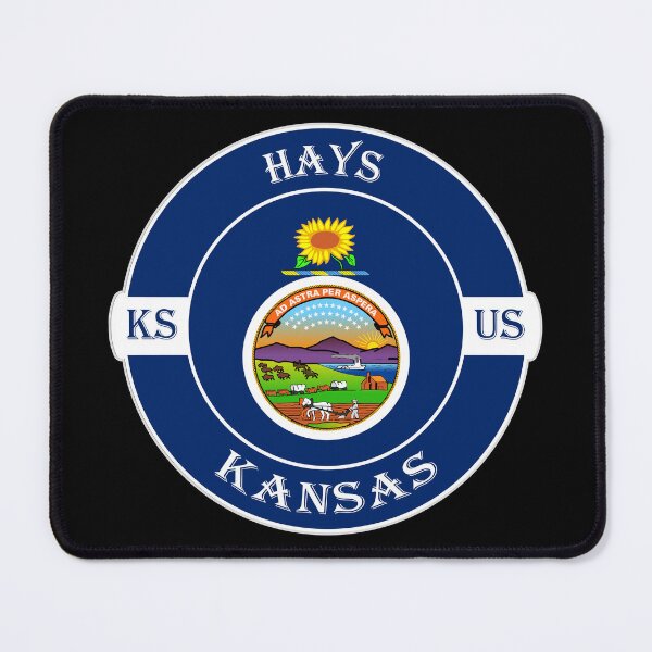 Item preview, Hays Kansas Flag USA Seal Stamp Badge Travel Souvenir designed and sold by TeeHome.