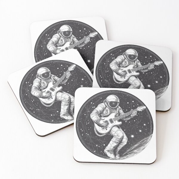 Item preview, Guitar Player In Space designed and sold by retrotshirtsai.