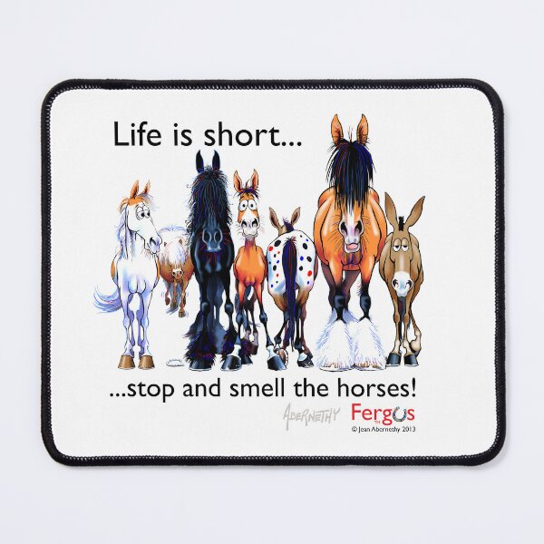 Item preview, Fergus: Life is Short (Black Font) designed and sold by Jean Abernethy.