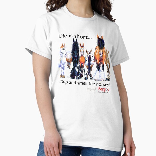 Item preview, Fergus: Life is Short (Black Font) designed and sold by Jean Abernethy.