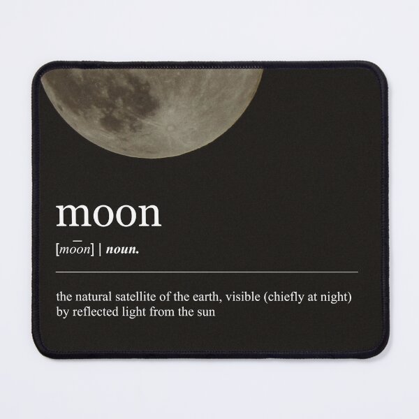 Item preview, Moon Definition Dictionary designed and sold by MouadbStore.
