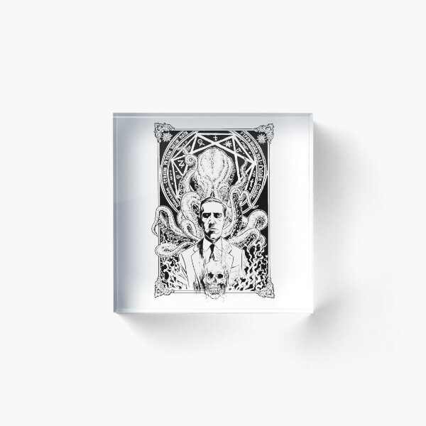 Lovecraft and Cthulhu Acrylic Block