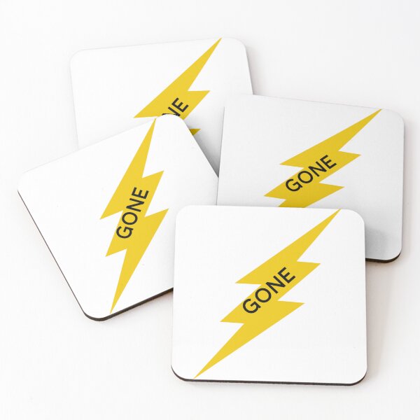 Item preview, gone in a flash text graphic v2 white background designed and sold by fishpressink.