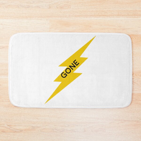 Item preview, gone in a flash text graphic v2 white background designed and sold by fishpressink.
