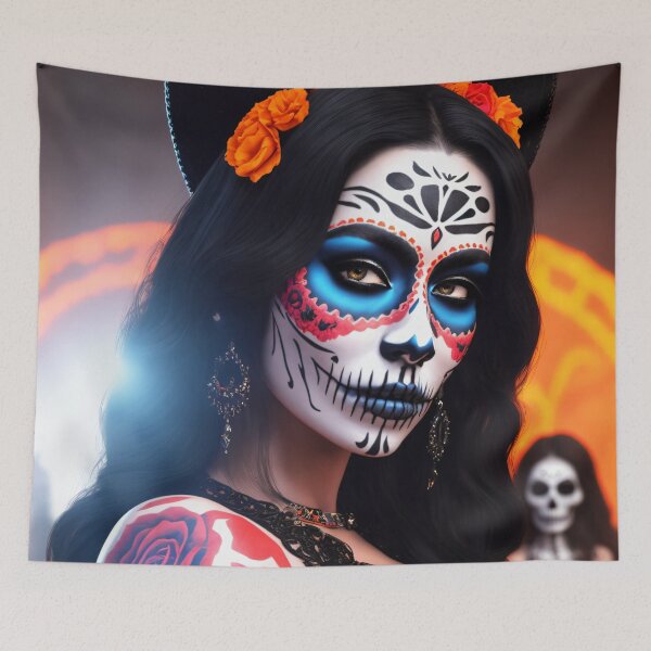 Item preview, Beauty immortalized: Realistic La Catrina portraits in full colour designed and sold by ArtCreator2023.