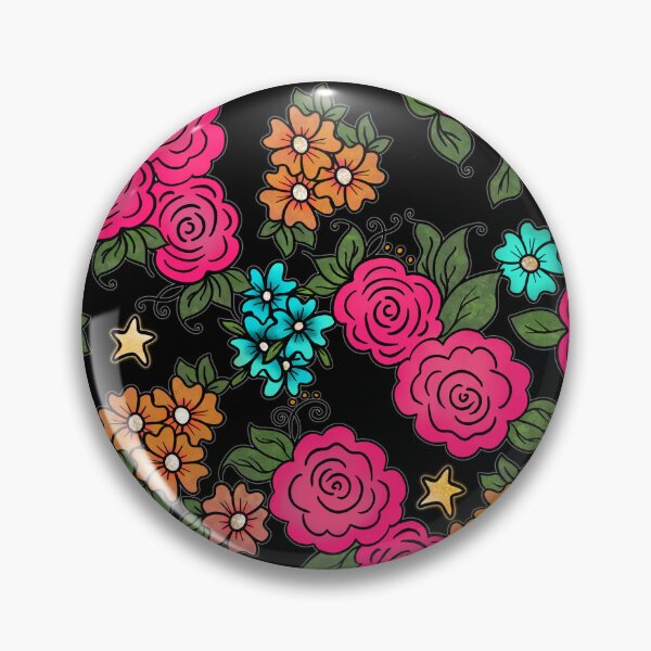 Item preview, Roses and Stars on Black designed and sold by Kristi Duggins.