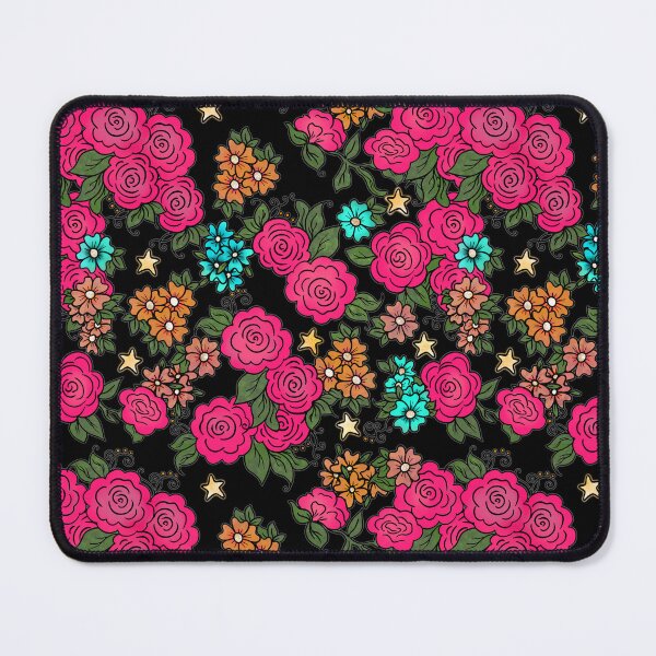 Item preview, Roses and Stars on Black designed and sold by Kristi Duggins.