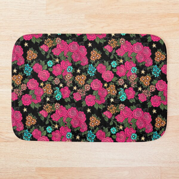 Item preview, Roses and Stars on Black designed and sold by Kristi Duggins.