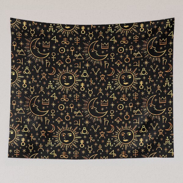 Item preview, Alchemical Symbols Gold designed and sold by Paisley Yazel.