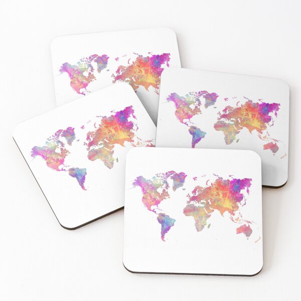 Item preview, World Map Violet #worldmap #map designed and sold by JBJart.