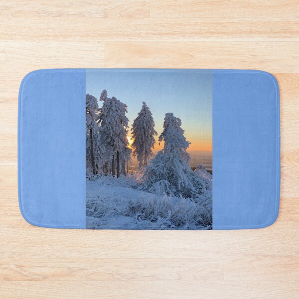 Item preview, Winter in the Taunus 2 - light blue background designed and sold by Binas-gallery.