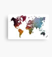 World map #map #worldmap Metal Print