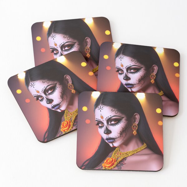 Item preview, Colorful Masterpiece: Realistic La Catrina Portraits designed and sold by ArtCreator2023.