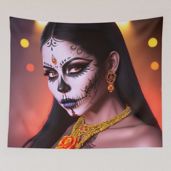 Item preview, Colorful Masterpiece: Realistic La Catrina Portraits designed and sold by ArtCreator2023.