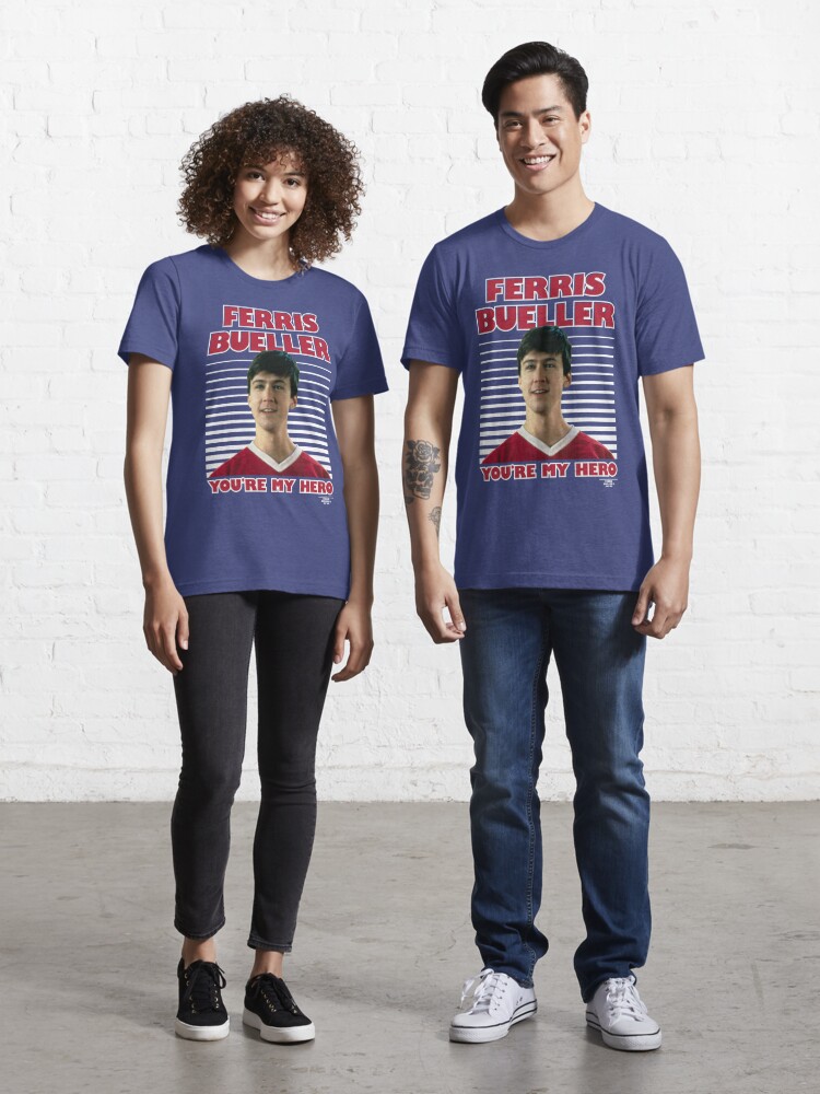 Ferris Bueller's Day Off My Hero T-Shirt by Hyper iCONiC. Navy Heather / L