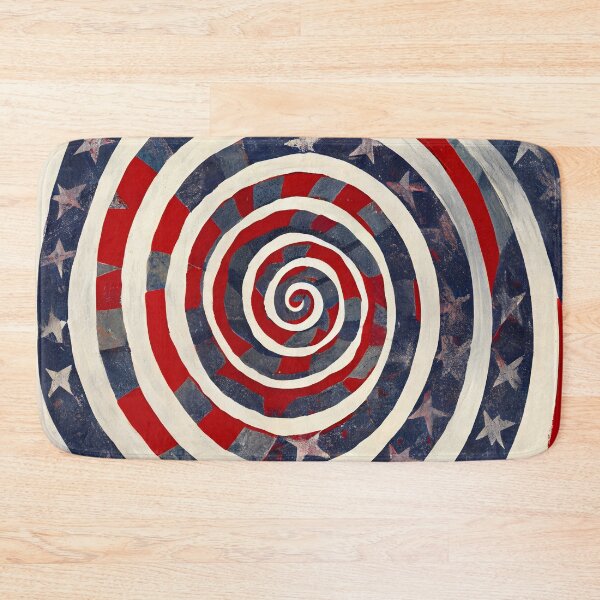 Item preview, White Swirled American Flag designed and sold by Zissou92.