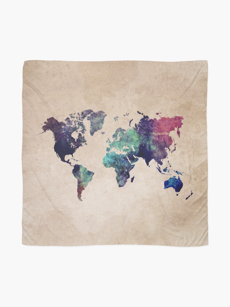 World Map  Scarf for Sale by JBJart