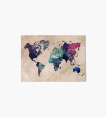 World Map cold World Art Board