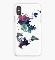 Map world art after Ice age iPhone Case
