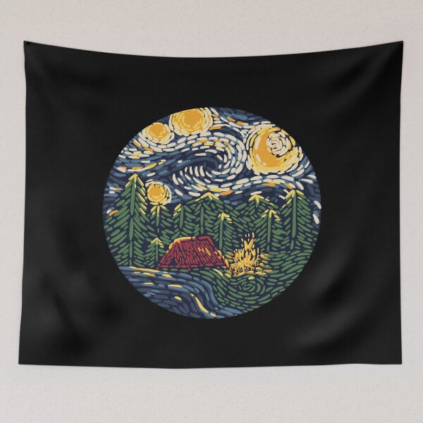 Item preview, Starry Night Camping designed and sold by Quilimo Studio.