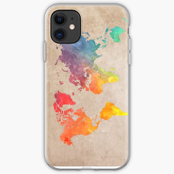 Weltkarte Karten iPhone Flexible Hülle