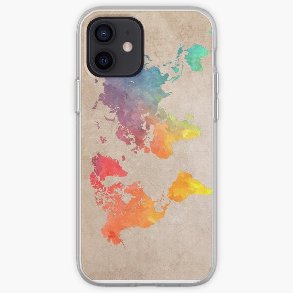 World Map maps iPhone Soft Case