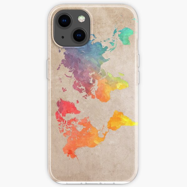 Weltkarte Karten iPhone Flexible Hülle