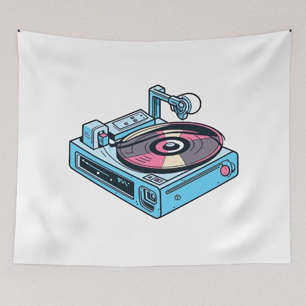 Item preview, Record Player - Vinyl Vibes: 80s Edition designed and sold by retrotshirtsai.