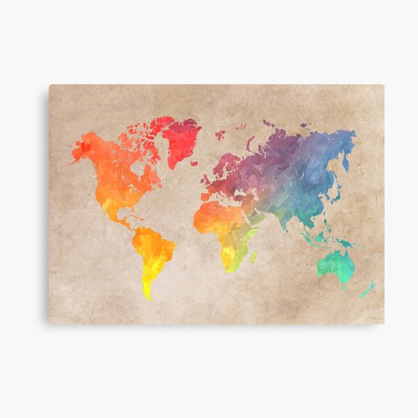World Map maps Canvas Print