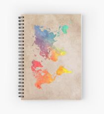 World Map maps Spiral Notebook
