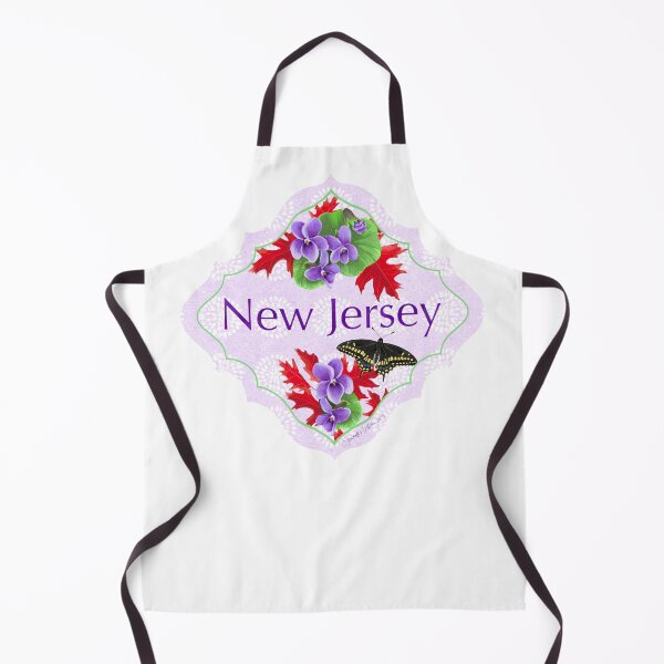 Item preview, New Jersey State Pride| NJ State Flower Violet Red Oak Black Swallowtail Butterfly | US State Collection State Icon Illustration designed and sold by JourneyHomeMade.