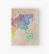 Cuaderno de tapa dura Mapas del mapa mundial