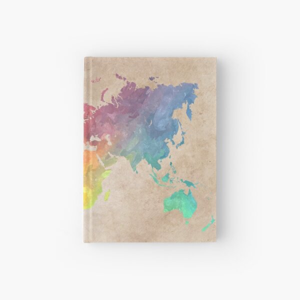 World Map maps Hardcover Journal