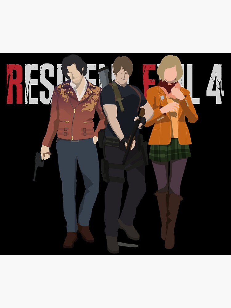 RE4 - Leon, Ashley and Luis Poster for Sale by Robcyko