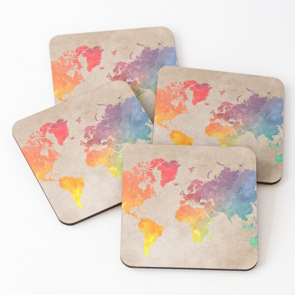 Item preview, World Map maps designed and sold by JBJart.