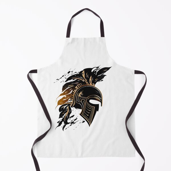 Artikelvorschau, Black and Gold Tribal Spartan Helmet entworfen und verkauft von ShadowAndSlate.