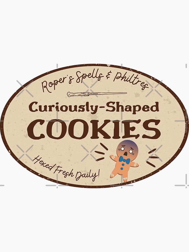 Thumbnail 3 of 3, Sticker, Curiously Shaped Cookies designed and sold by Kiriosity.