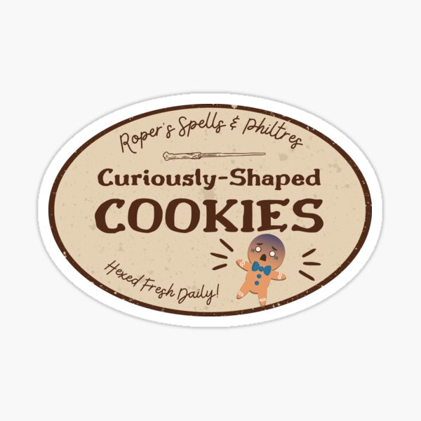 Curiously Shaped Cookies Sticker
