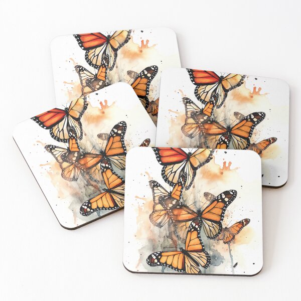 Item preview, Watercolor wash monarchs designed and sold by Matt's Artificial Nature.