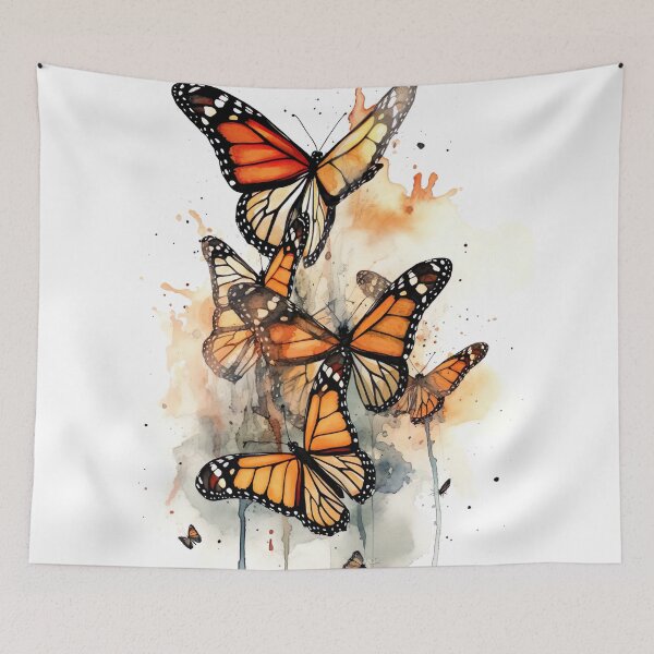 Item preview, Watercolor wash monarchs designed and sold by Matt's Artificial Nature.