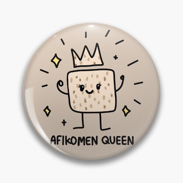 Item preview, Passover Matzah Afikomen Queen Jewish Holiday Cartoon Doodle Character, made by EndlessEmporium designed and sold by EndlessEmporium.